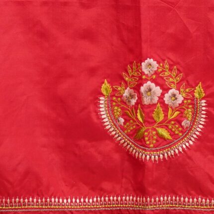 Gadwal Silk Saree with Aari Embroidery