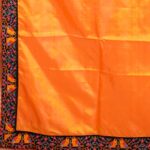 Golden Silk Embroidery Saree